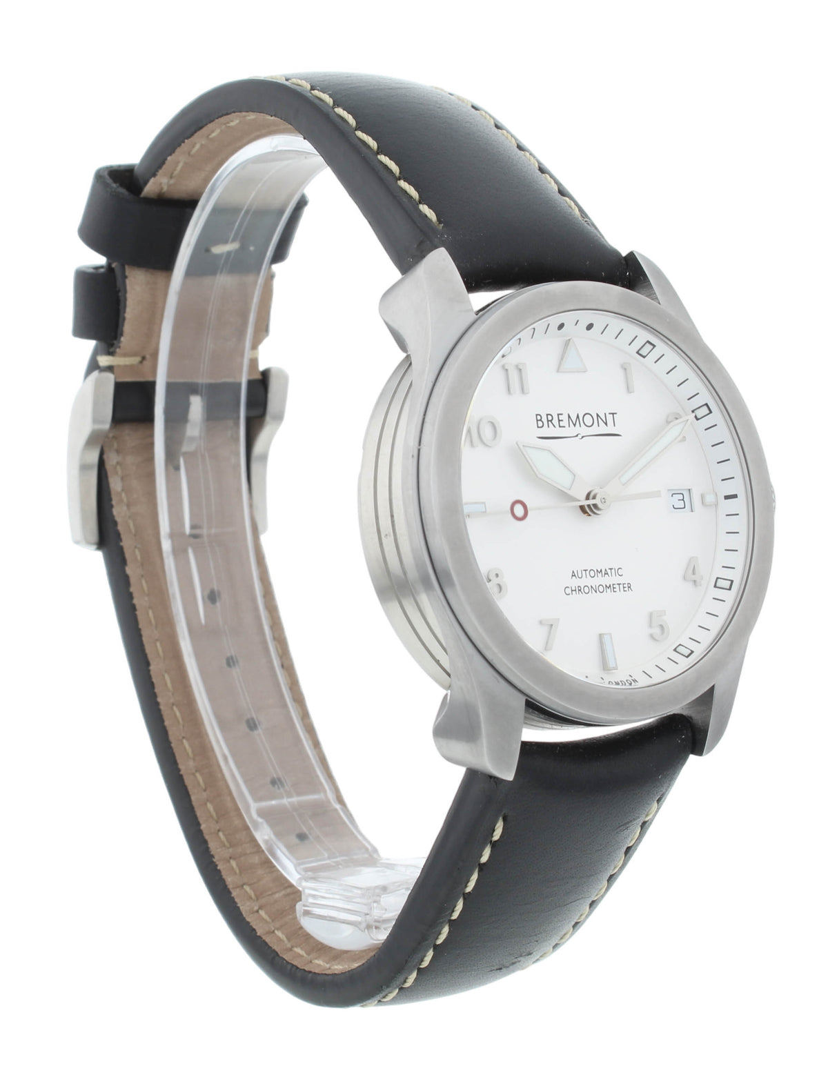 Bremont Solo 37 Stainless Steel White Dial Automatic Mens Watch SOLO37-SI-R-S