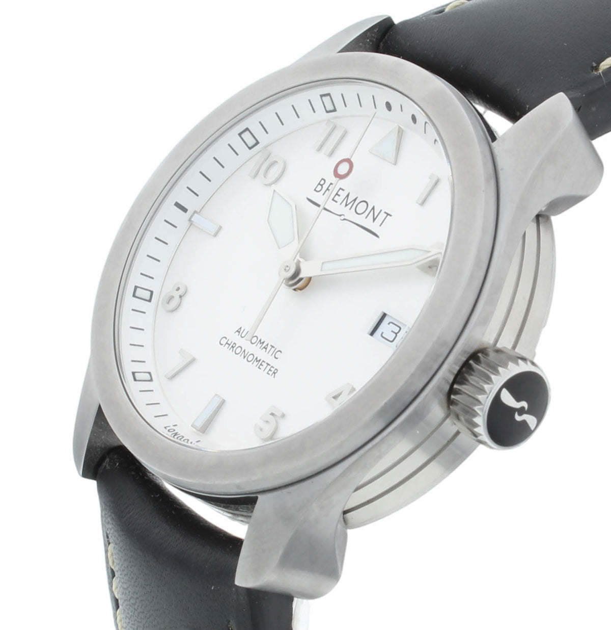 Bremont Solo 37 Stainless Steel White Dial Automatic Mens Watch SOLO37-SI-R-S