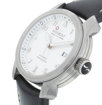 Bremont Solo 37 Stainless Steel White Dial Automatic Mens Watch SOLO37-SI-R-S