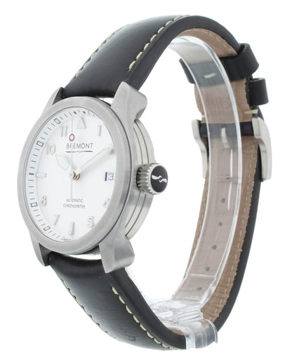 Bremont Solo 37 Stainless Steel White Dial Automatic Mens Watch SOLO37-SI-R-S