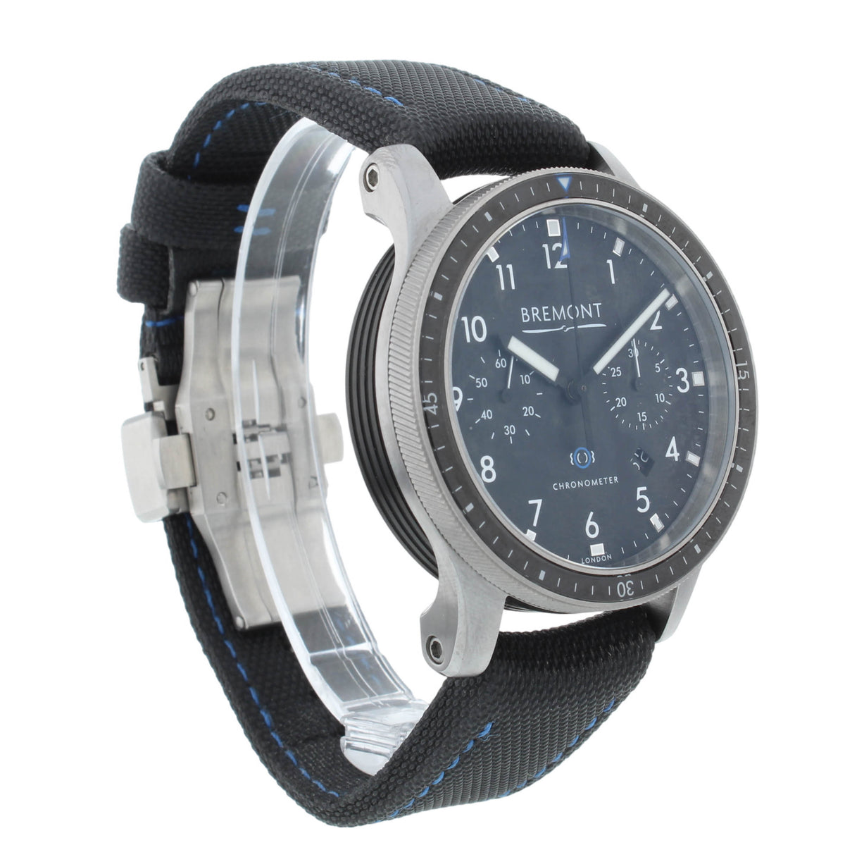 Bremont Boeing 247 Chronograph Black Dial 43mm Automatic Mens Watch BM247-BK-R-S