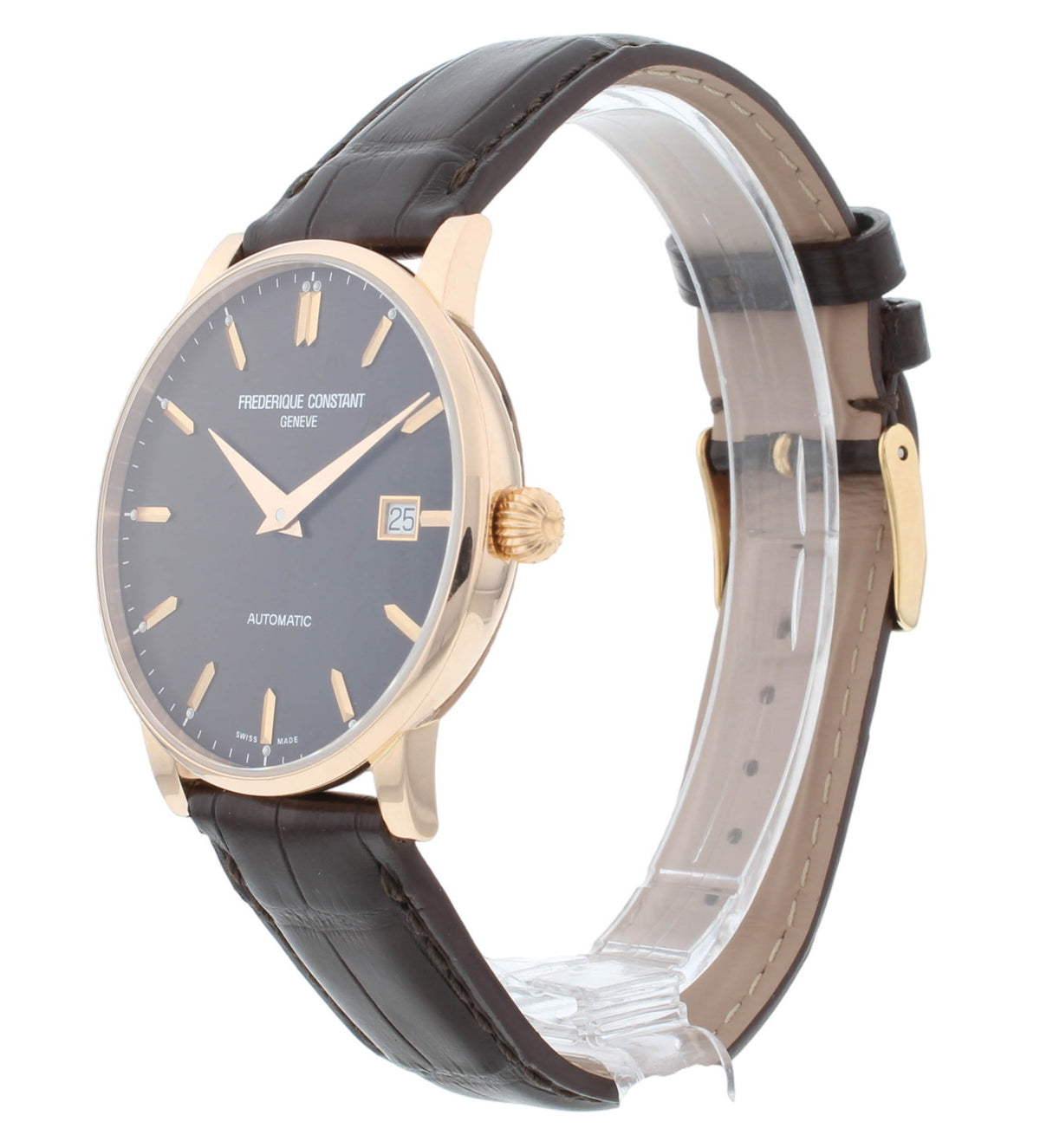 Frederique Constant Slimline Automatic 37mm 18k Rose Gold Men's Watch FC-316C5B9