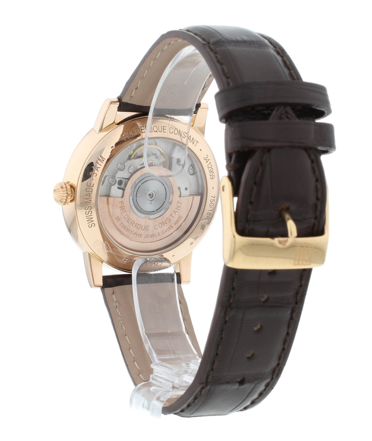 Frederique Constant Slimline Automatic 37mm 18k Rose Gold Men's Watch FC-316C5B9