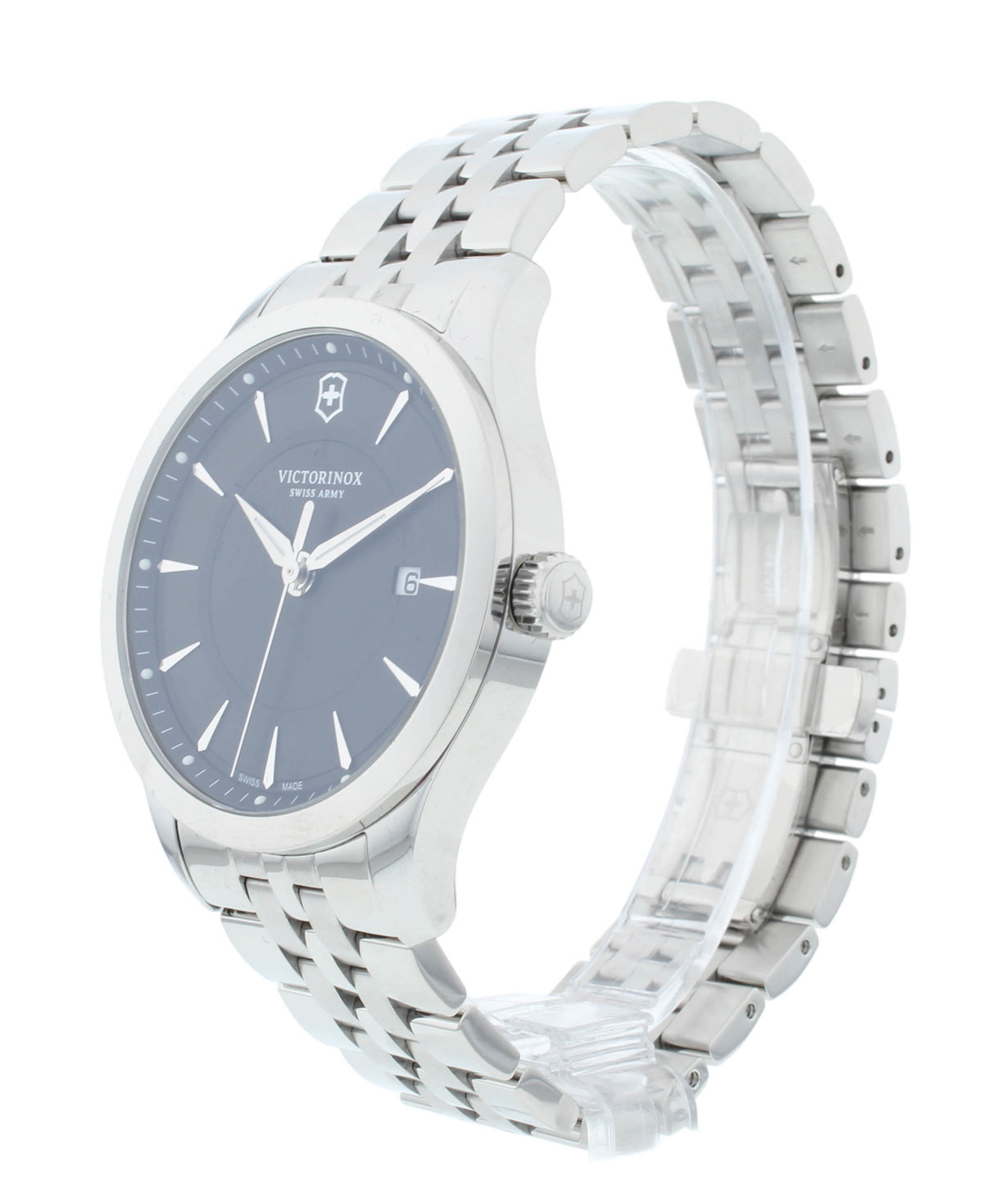 Victorinox Alliance 40mm Black Dial Quartz Stainless Steel Men's Watch 241801