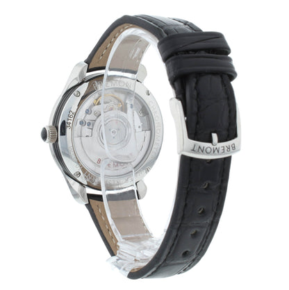 Bremont Solo 34mm Automatic Black Strap White Dial Ladies Watch SOLO34-AJ-WH-R-S