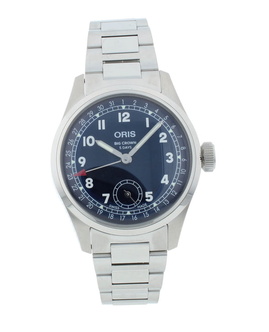 Oris Big Crown Pointer Date 38mm Automatic Blue Dial Men's Watch 01 403 776 4065