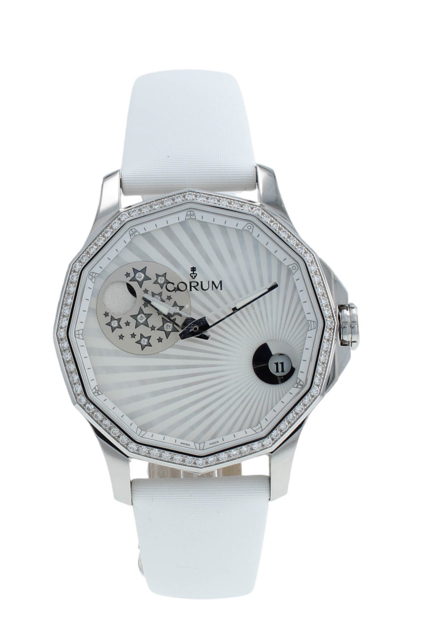 Corum Admirals Cup Legend 38mm White Dial Auto Men's Watch 384.101.47/0F49 AA01