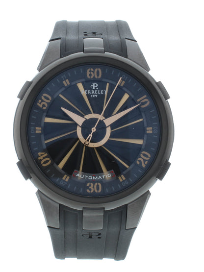 Pre-Owned Perrelet Turbine XL Black Dial 48mm Automatic Men’s Watch A4053/1