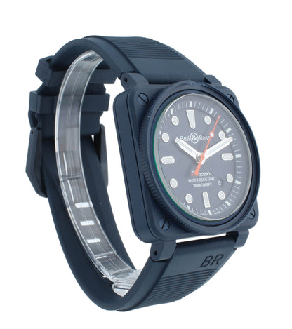 Bell & Ross BR-03 42mm Automatic Blue Dial Men's Watch BR0392-D-TR-CE/SRB