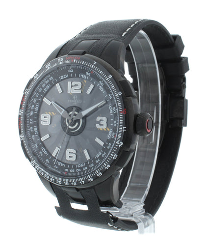 Pre-Owned Perrelet Turbine Pilot Black Dial 48mm Automatic Men’s Watch A1086/1A