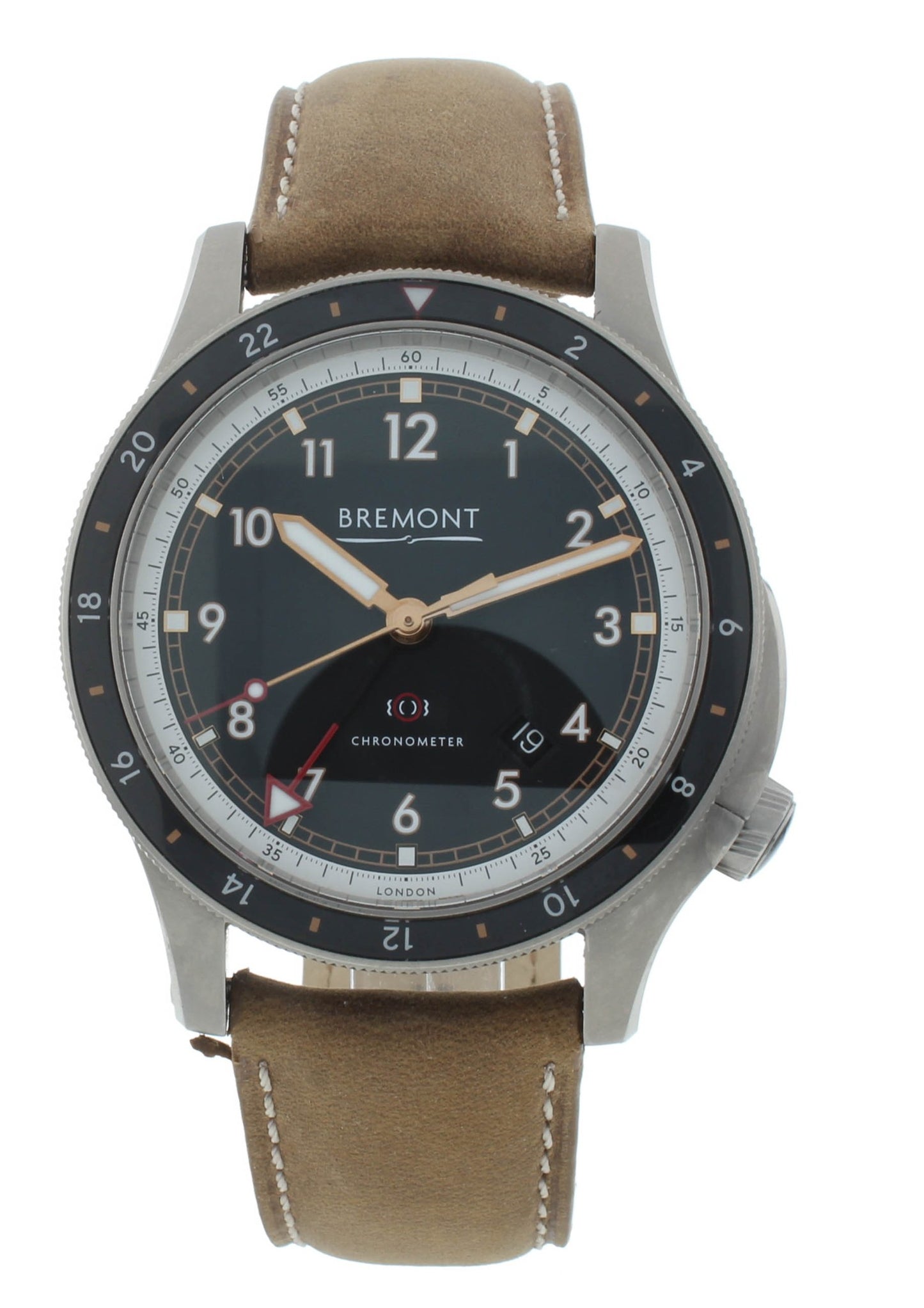 Bremont ionBird 43mm Auto Black Dial Titanium Men's Watch IONBIRDMODEL12020-R-S