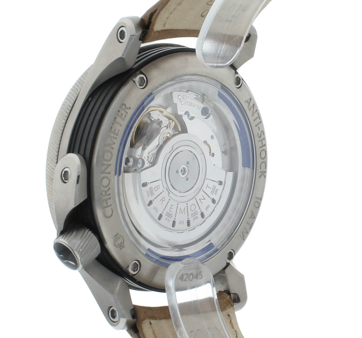 Bremont ionBird 43mm Auto Black Dial Titanium Men's Watch IONBIRDMODEL12020-R-S