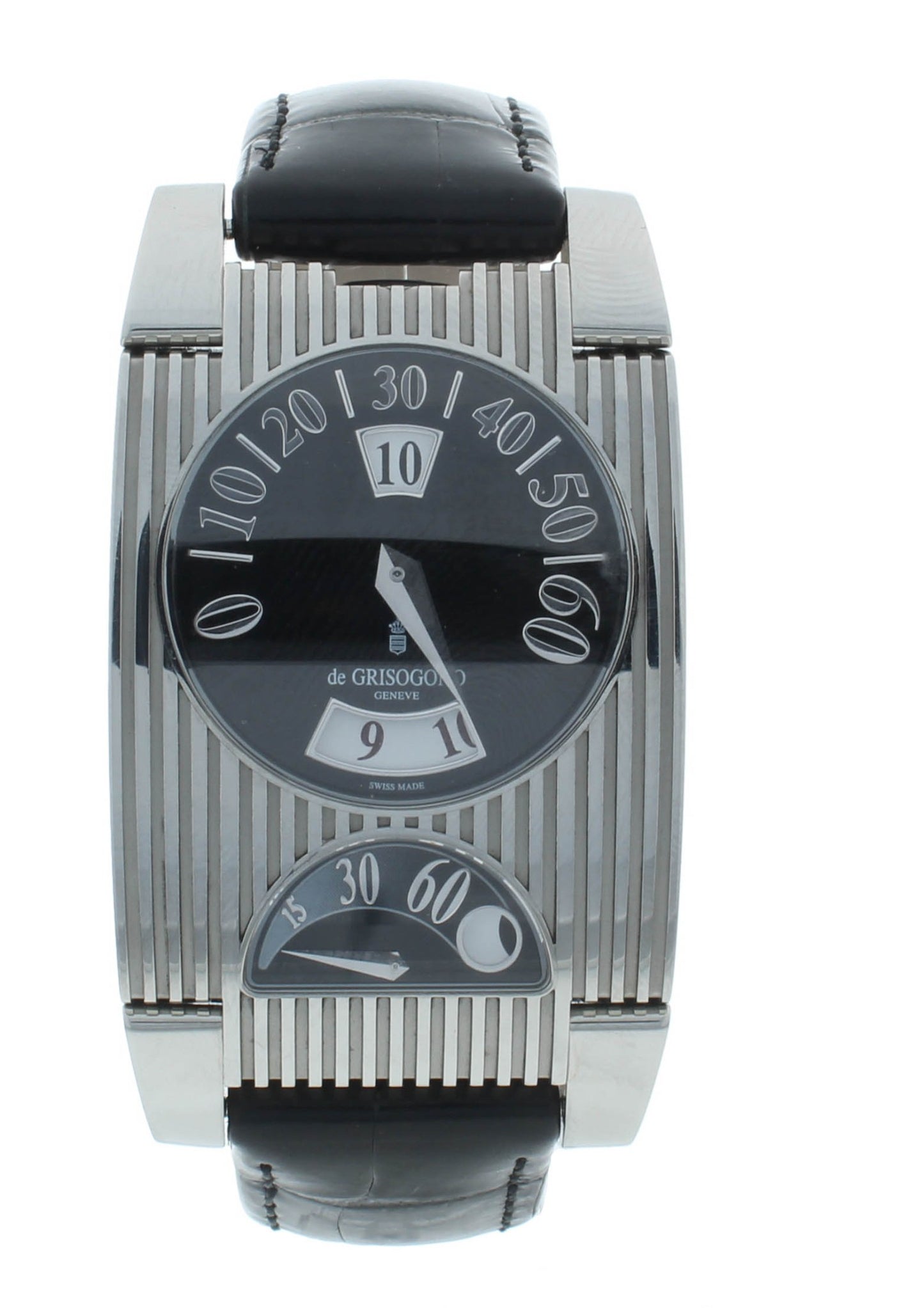 De Grisogono Fg Automatic 33 X 47mm One Jump Hour Retrograde GMT Men's Watch