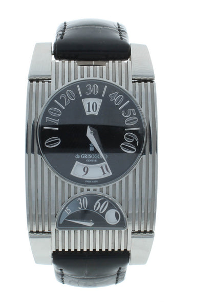 De Grisogono Fg Automatic 33 X 47mm One Jump Hour Retrograde GMT Men's Watch