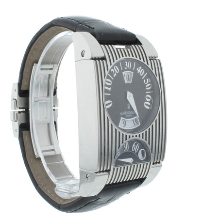 De Grisogono Fg Automatic 33 X 47mm One Jump Hour Retrograde GMT Men's Watch