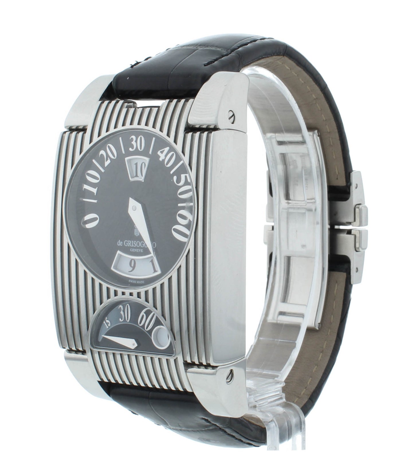 De Grisogono Fg Automatic 33 X 47mm One Jump Hour Retrograde GMT Men's Watch