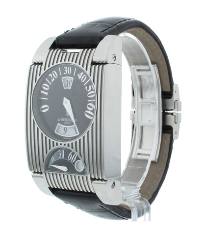 De Grisogono Fg Automatic 33 X 47mm One Jump Hour Retrograde GMT Men's Watch