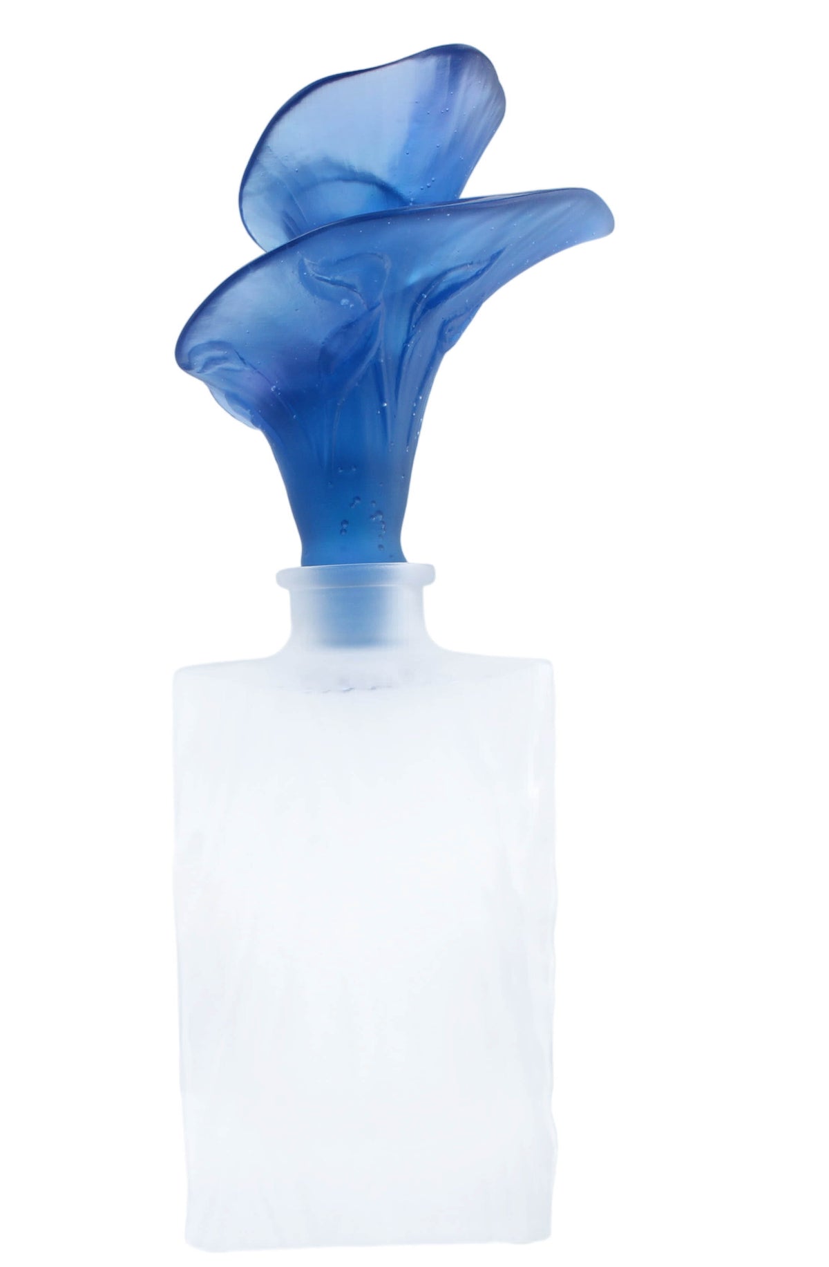 Daum France Arum Bleu Nuit Large Crystal Perfume Bottle New in Box 05650