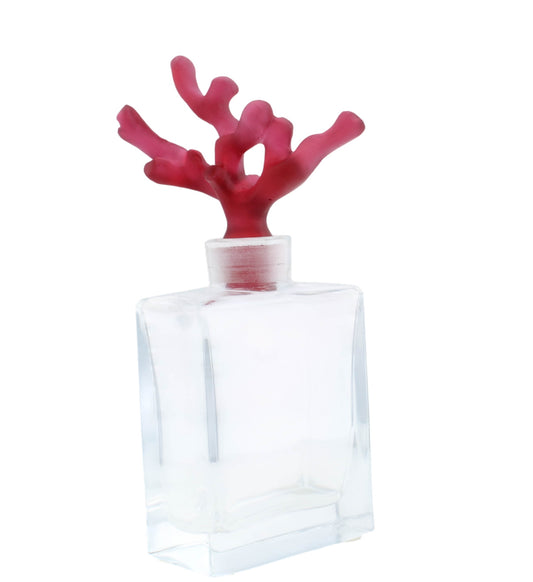 Daum France Red Crystal Perfume Bottle Art Glass New in Box 05459/C