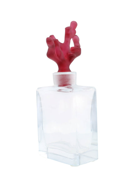 Daum France Red Crystal Perfume Bottle Art Glass New in Box 05459/C