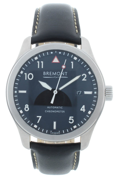 Pre-Owned Bremont Solo 43 Black Dial 43mm Automatic Men’s Watch SOLO43-WH-R-S