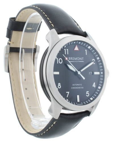 Pre-Owned Bremont Solo 43 Black Dial 43mm Automatic Men’s Watch SOLO43-WH-R-S