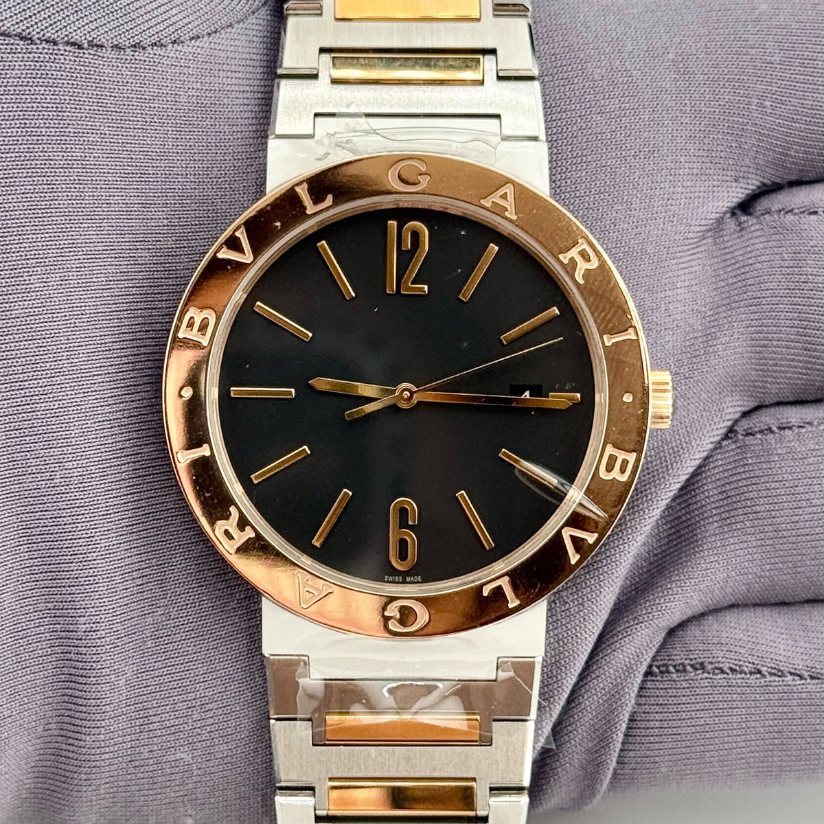 Bvlgari Bvlgari Solotempo 102930 black dial two-tone