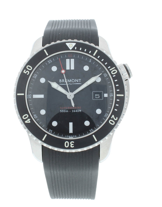 Bremont Supermarine S500 Stainless Steel 42mm Auto Men’s Watch S500-BK-2018-R-S