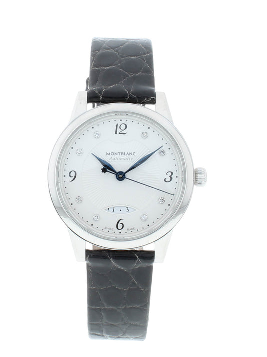 Montblanc Boheme Date Automatic Silver Diamond Dial 30mm Ladies Watch 111055