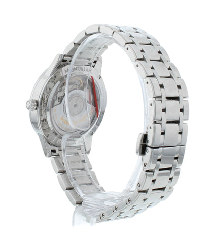 Montblanc Boheme 34mm Auto Silver Diamond Dial Moonphase Ladies Watch 114731