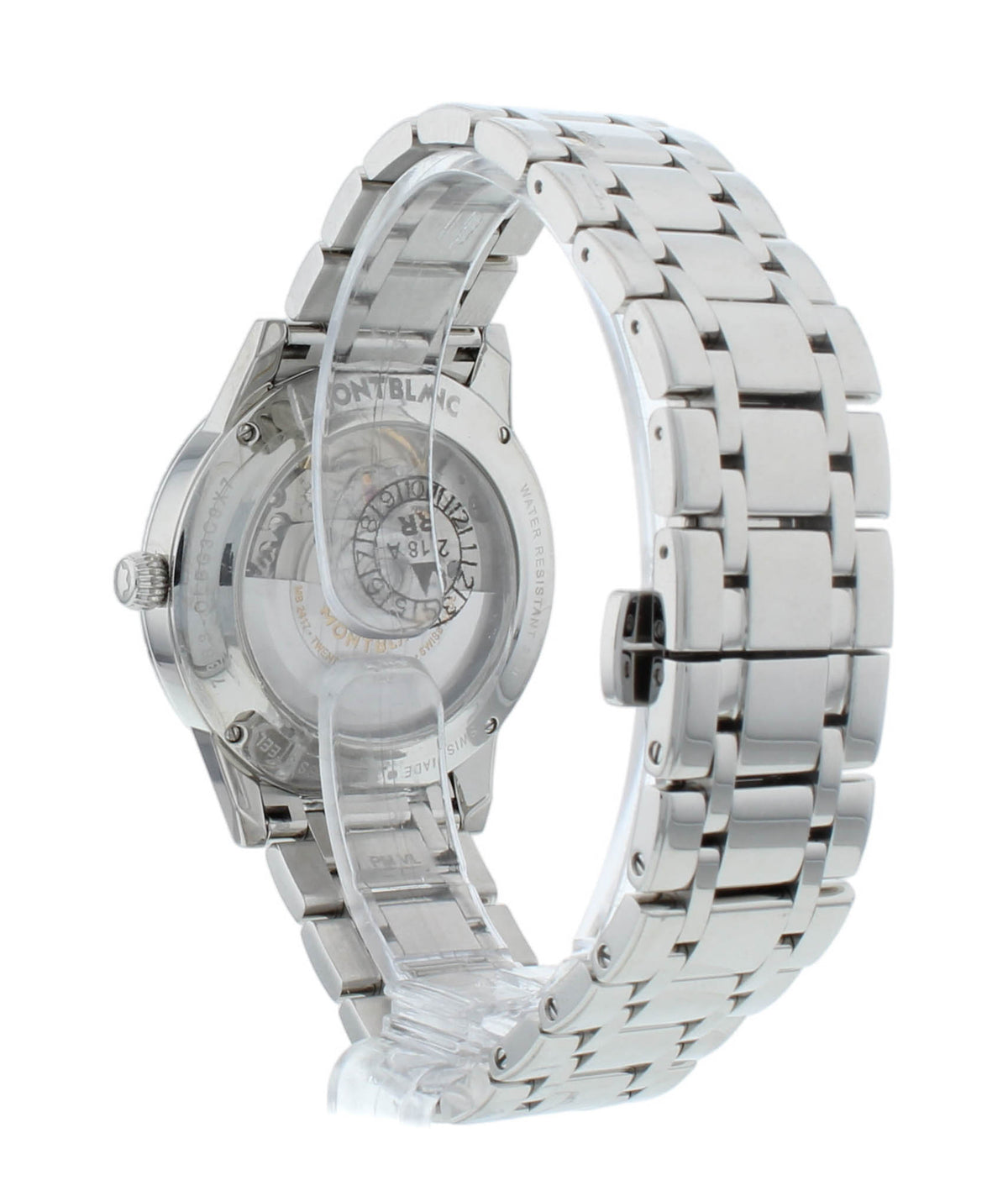 Montblanc Boheme 34mm Automatic Silver Diamond Dial Ladies Watch 114733