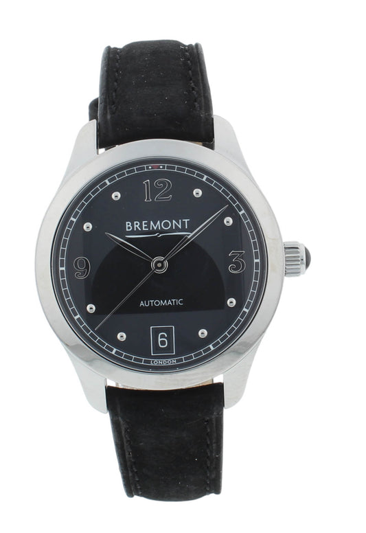 Bremont Solo 34mm Automatic Black Dial & Strap Ladies Watch SOLO34-AJ-BK-R-S