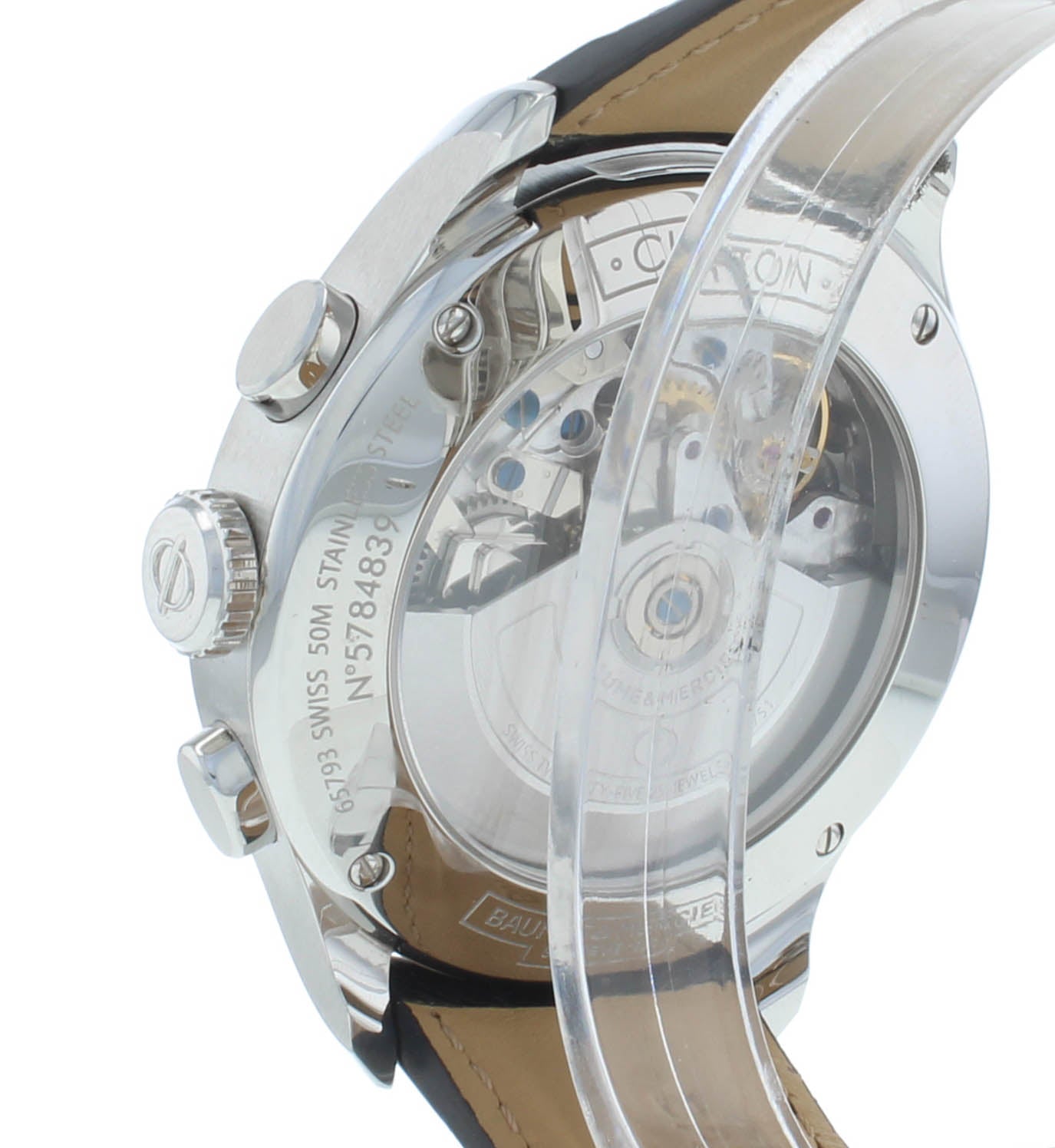 Baume & Mercier Clifton 43mm Triple Date Moonphase Auto Ladies Watch M0A10278