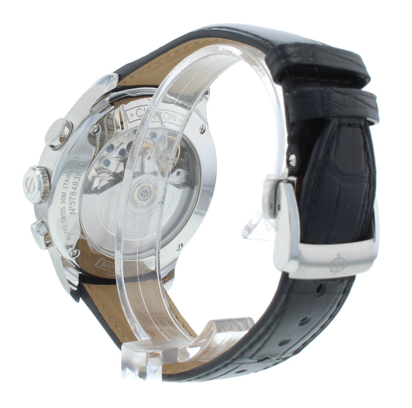 Baume & Mercier Clifton 43mm Triple Date Moonphase Auto Ladies Watch M0A10278