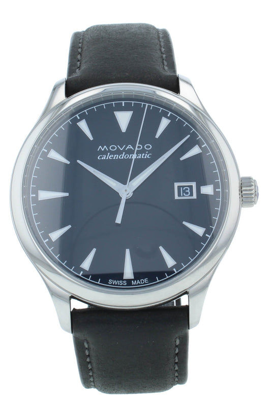 Movado Heritage 40mm Stainless Steel Automatic Blue Dial Men's Watch 3650054