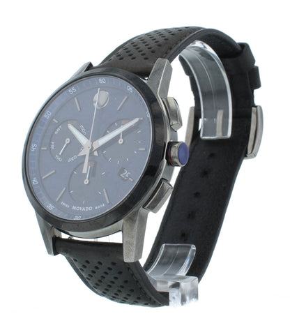 Movado Museum Sport Chronograph 43mm Blue Dial Quartz Men's Watch 607360