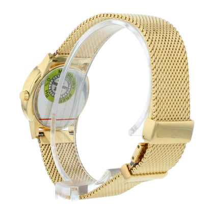 Pre-Owned Movado Museum Classic 28mm Yellow Gold Tone Quartz Ladies Watch 607351
