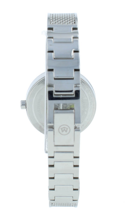 Movado Amika 27mm Quartz White MOP Dial Stainless Steel Ladies Watch 607361