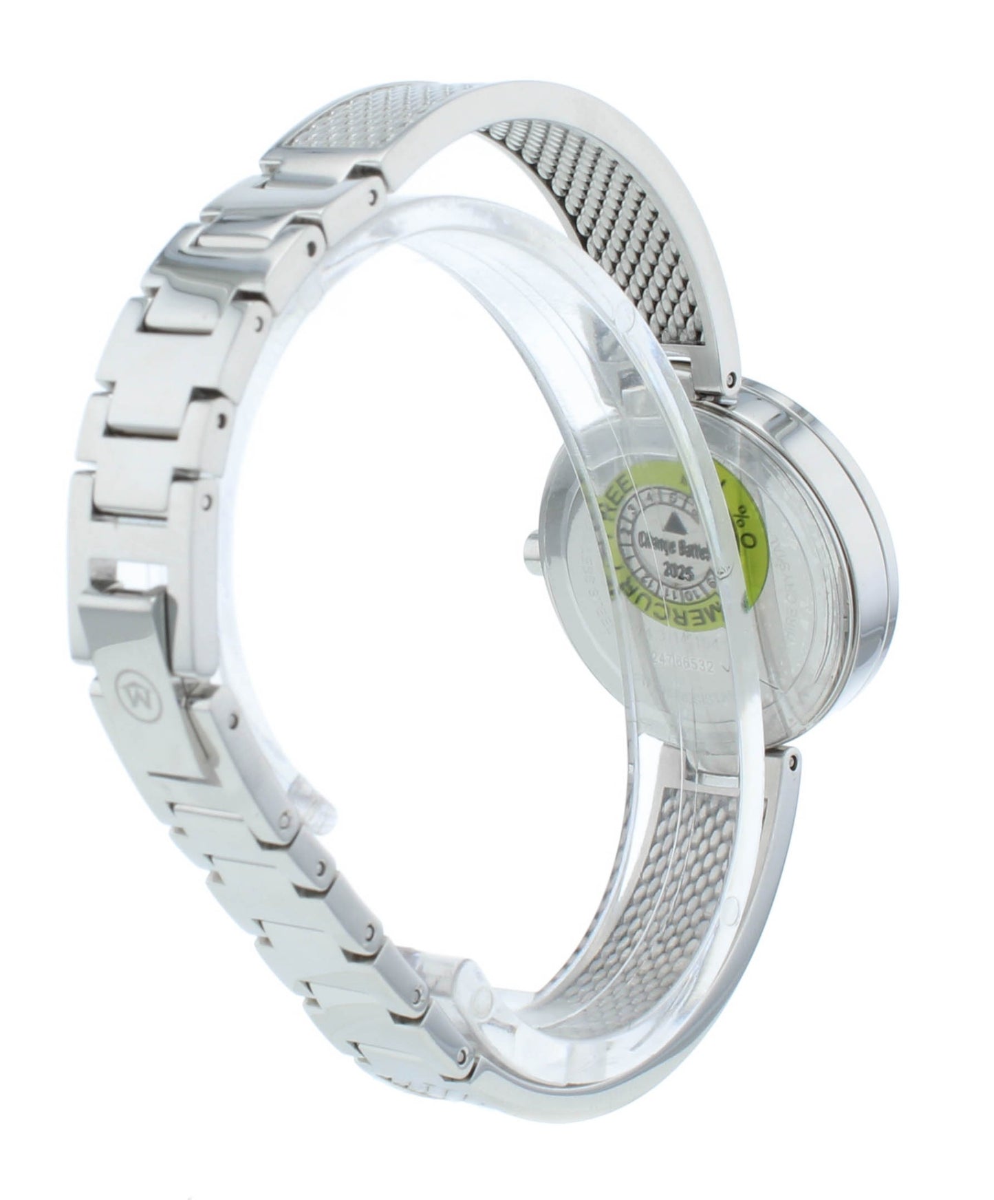 Movado Amika 27mm Quartz White MOP Dial Stainless Steel Ladies Watch 607361