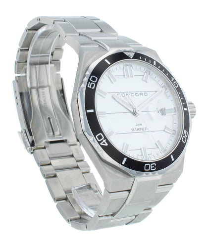 Concord Mariner Quartz Stainless Steel Silver Dial 43mm Men's Watch 320353