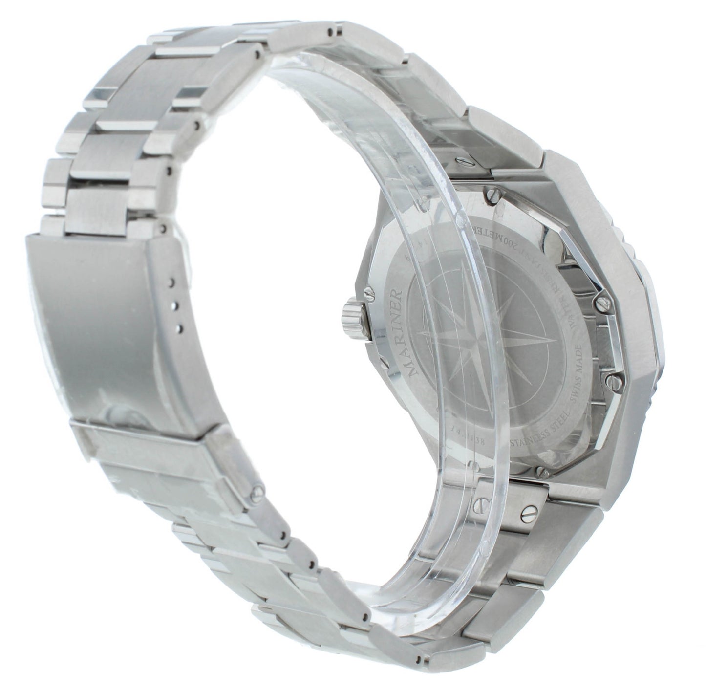 Concord Mariner Quartz Black Dial Stainless Steel 43mm Men's Watch 320352