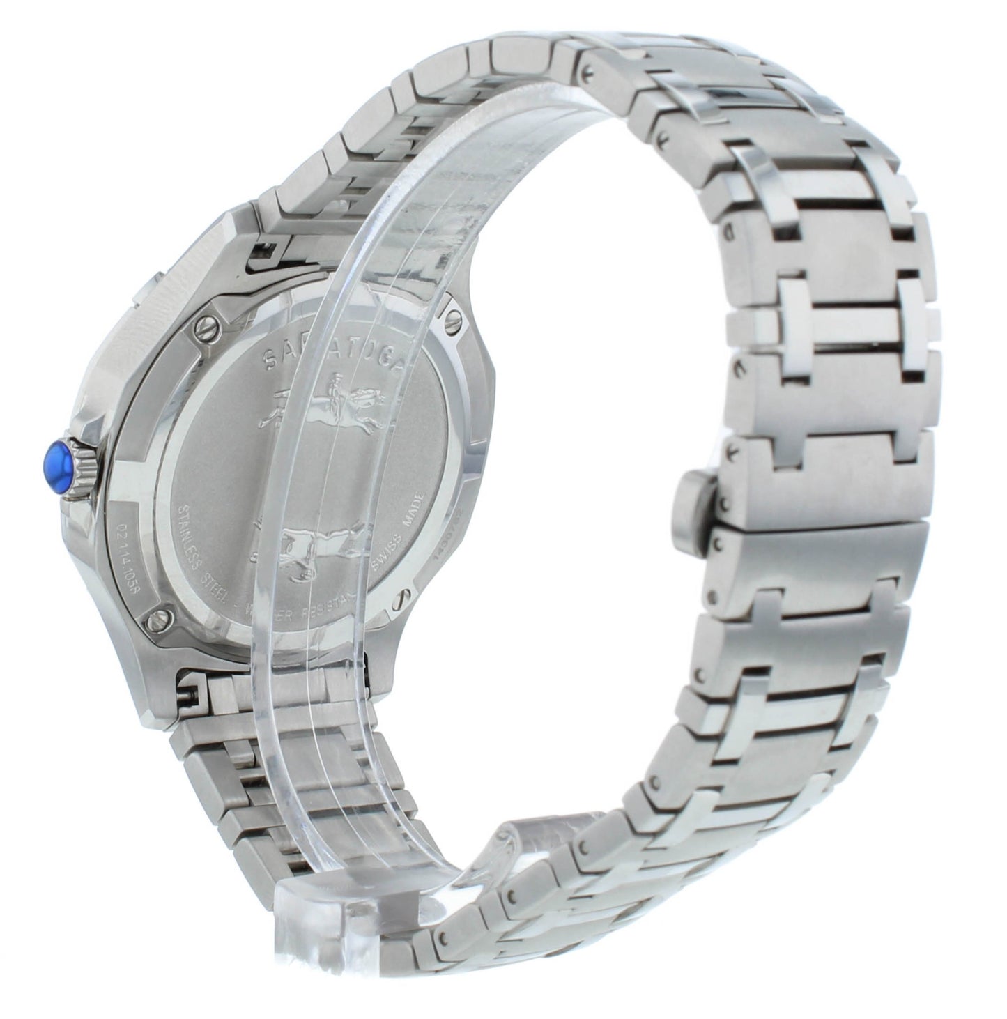 Concord Saratoga Quartz Stainless Steel Blue Dial 40mm Men's Watch 320419