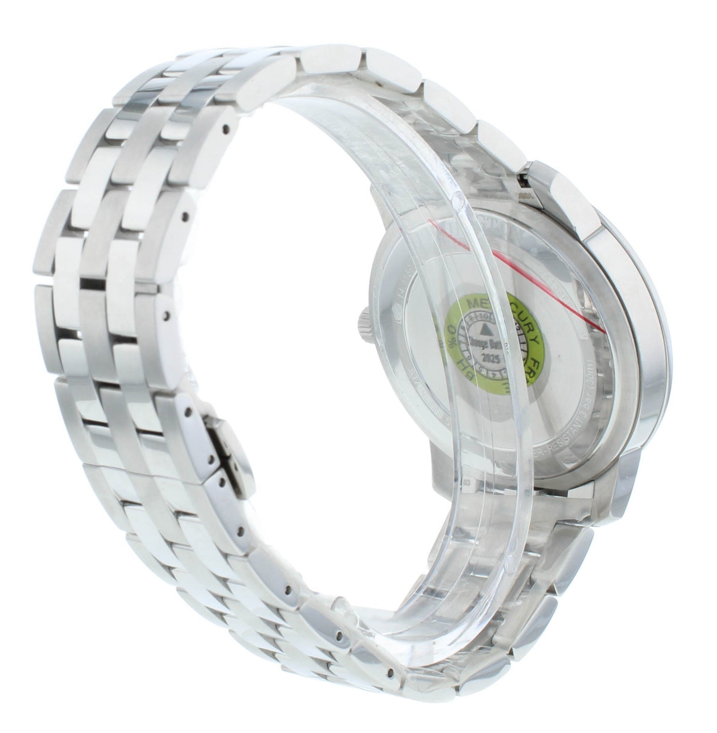 Concord Bennington 40mm Quartz Silver Dial Diamond Bezel Men's Watch 320486