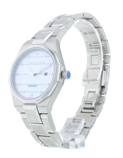 Concord Mariner Quartz White MOP Diamond Dial 30mm Ladies Watch 320298