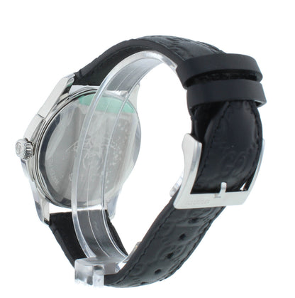 Gucci G-Timeless 38mm Quartz Stainless Steel Black Dial Men's Watch YA1264031