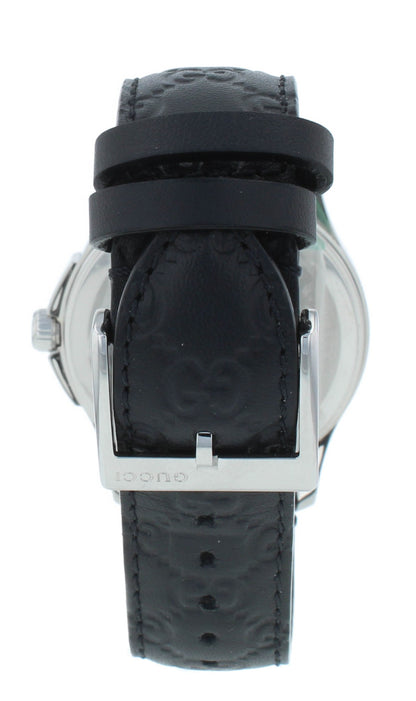 Gucci G-Timeless 38mm Quartz Stainless Steel Black Dial Men's Watch YA1264031
