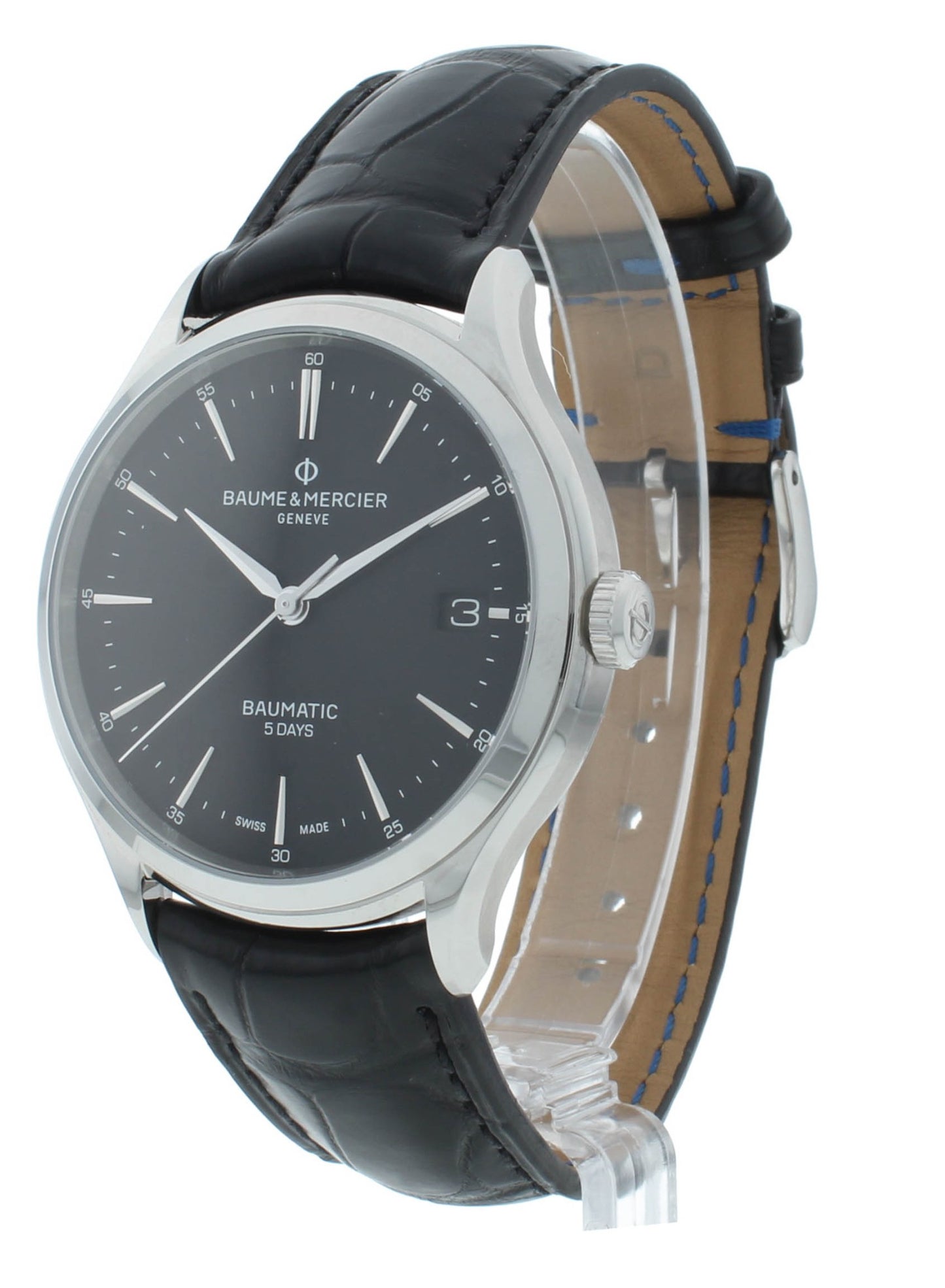 Baume & Mercier Clifton Baumatic 40mm Black Dial Automatic Men's Watch MOA10399