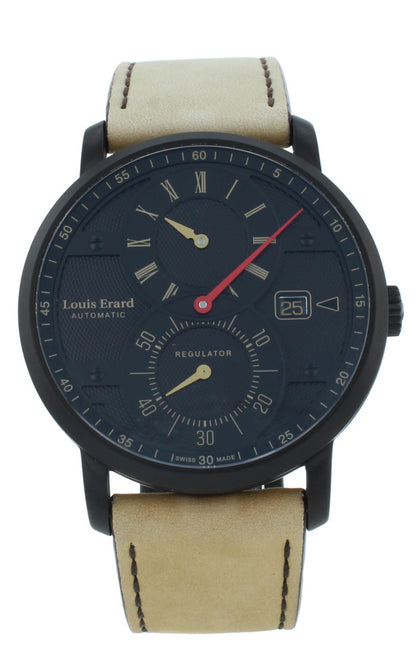 Louis Erard Excellence Manual Wind Black Dial 42mm Men's Watch 86236NN12.BVDN17