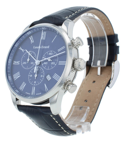 Louis Erard Heritage Chrono 42mm Quartz Blue Dial Men's Watch 18901AA25.BDC102