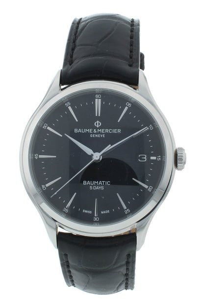 Baume & Mercier Clifton Baumatic 40mm Black Dial Automatic Men's Watch MOA10399